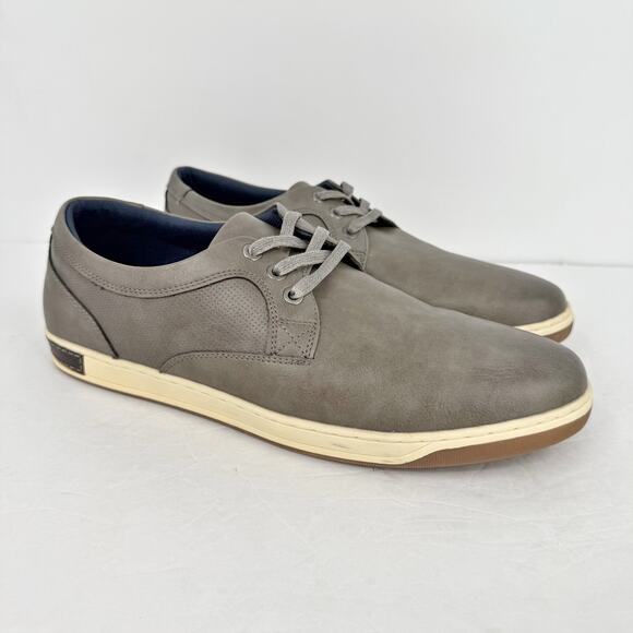 Jousen Mens 3 Eyelets Fashion Sneakers US 12 EU 46 Grey EUC - Picture 3 of 11